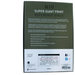 NIV Super Giant Print Reference Bible, Leathersoft, Brown -Books Shop 100 0044 4
