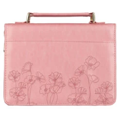 BC: Pastel Meadow Pink Watercolor Faux Leather Large -Books Shop 124 0320 1 2