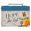 BC: Hope In The LORD Floral Mediterranean Blue Faux Leather Medium -Books Shop 124 0322 0