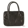 BC: Purse Black Leather Large Print -Books Shop 124 1494 0
