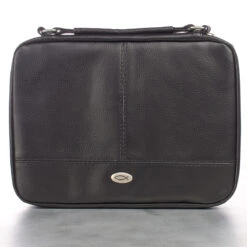 BC: Two Fold Organizer LuxLeather Black Thinline Small
