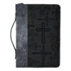 BC: Cross Design Midnight Black And Silver Tone X-Large -Books Shop 124 1557 0