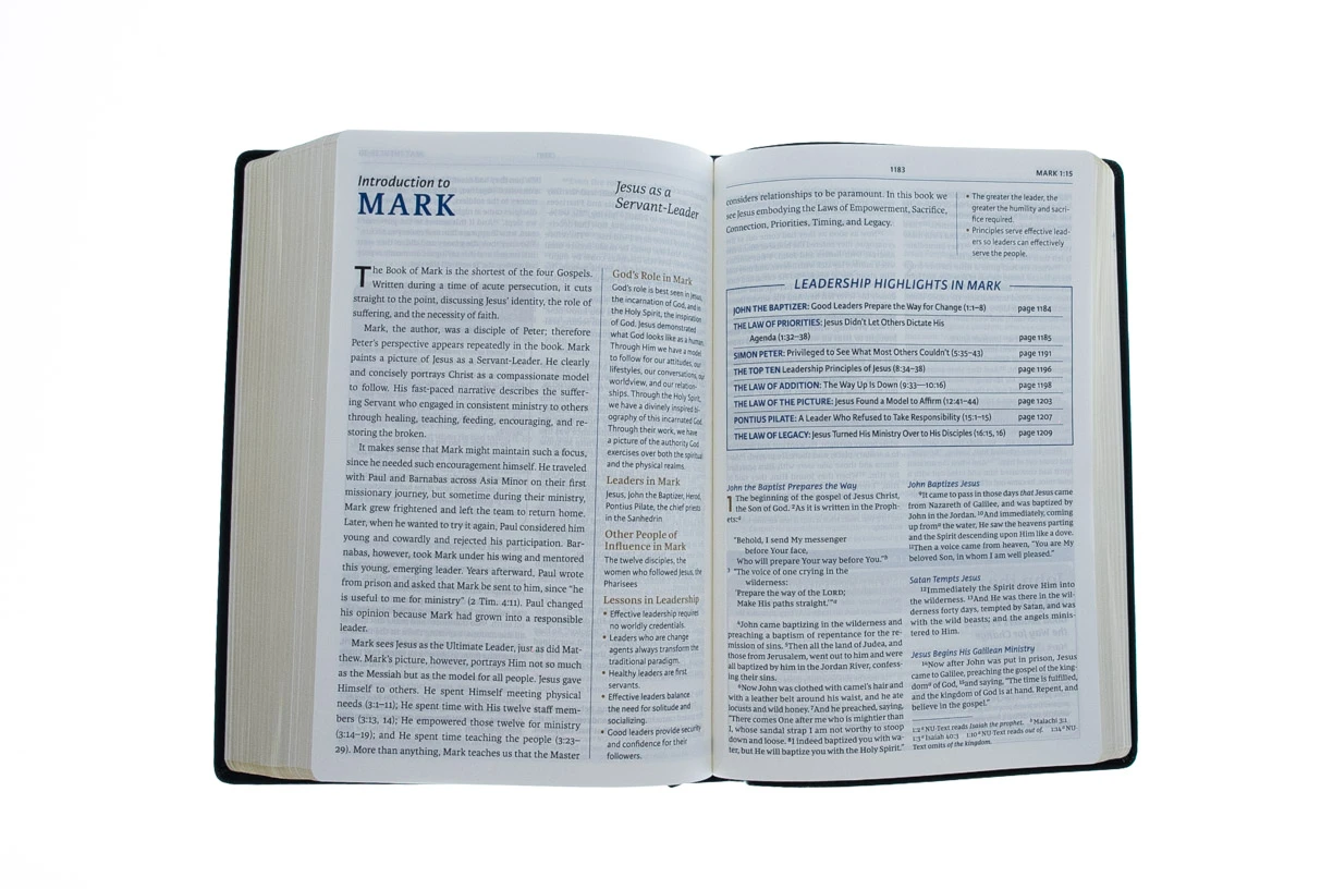 NKJV, Maxwell Leadership Bible, Third Edition, Imitation Leather, Black, Comfort 6 NKJV, Maxwell Leadership Bible, Third Edition, Imitation Leather, Black, Comfort - Image 4