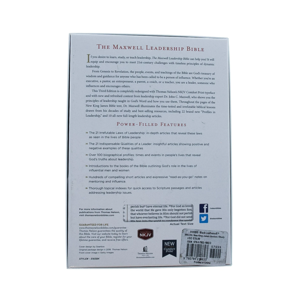 NKJV, Maxwell Leadership Bible, Third Edition, Imitation Leather, Black, Comfort 7 NKJV, Maxwell Leadership Bible, Third Edition, Imitation Leather, Black, Comfort - Image 5