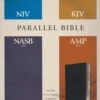 Parallel Bible Niv, Kjv, Nasb, Amplified, Black Leathersoft -Books Shop 202 0006 0 1