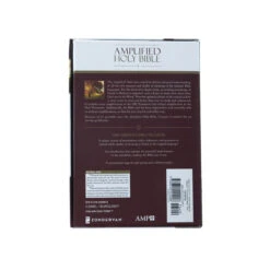 Amplified Holy Bible, Compact, Imitation Leather, Tan/Burgundy -Books Shop 203 0010 5