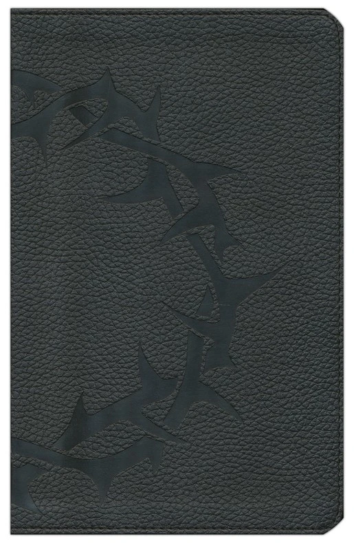 ESV Thinline Bible-Charcoal Crown TruTone Imitation Leather 3 ESV Thinline Bible-Charcoal Crown TruTone Imitation Leather