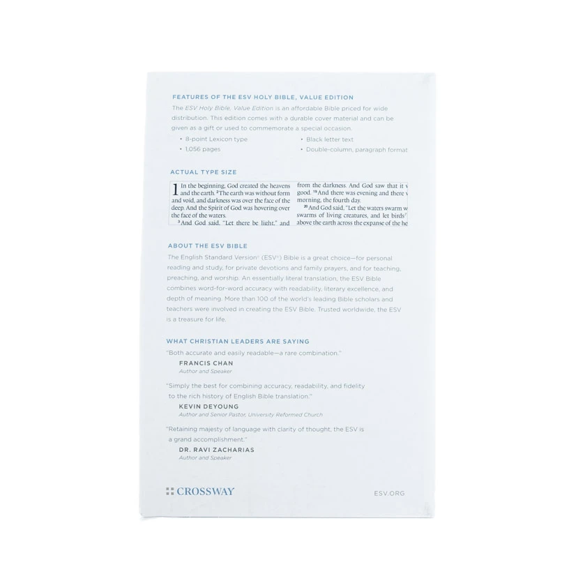 ESV New Testament -Value Edition -Brown Bonded Leather -Out Of Print 7 ESV New Testament -Value Edition -Brown Bonded Leather -Out Of Print - Image 5