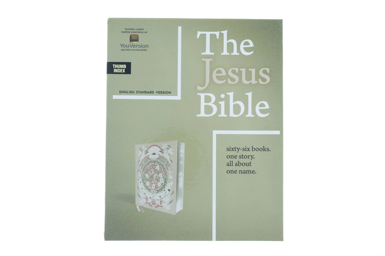 ESV Jesus Bible Artist Edition Peach Floral Leathersoft 4 ESV Jesus Bible Artist Edition Peach Floral Leathersoft - Image 2