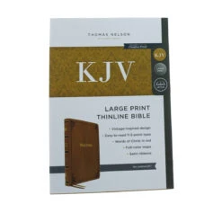 Kjv Thinline Bible, Large Print, Tan Leathersoft 9 Kjv Thinline Bible, Large Print, Tan Leathersoft -Books Shop 206 0360 1