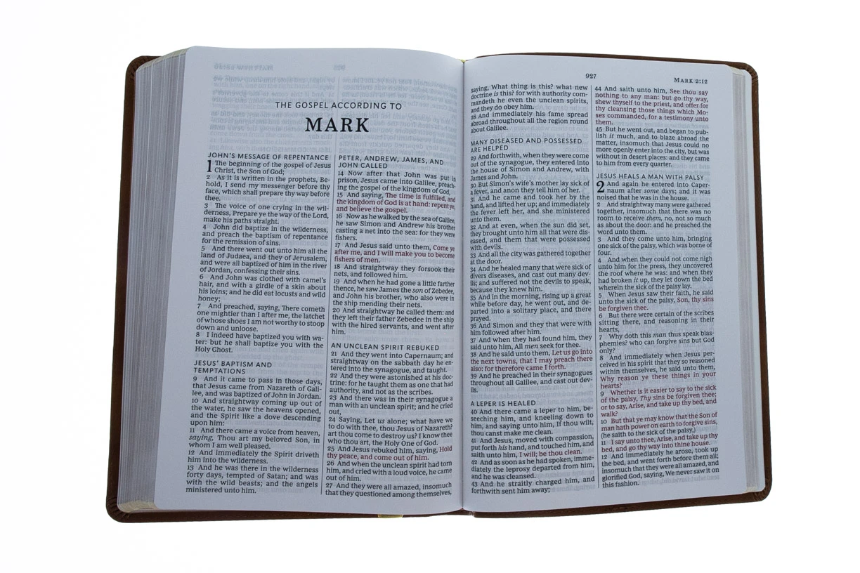 Kjv Thinline Bible, Large Print, Tan Leathersoft 7 Kjv Thinline Bible, Large Print, Tan Leathersoft - Image 5