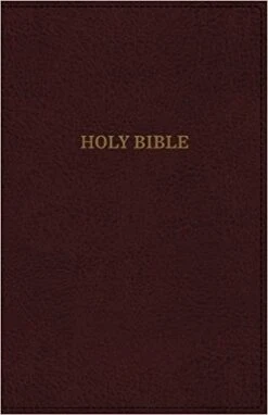 KJV Deluxe Reference Bible Super Giant Print, Burgundy,