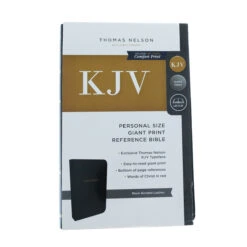KJV, Reference Bible, Personal Size Giant Print, Black Bonded Leather -Books Shop 206 0740 1