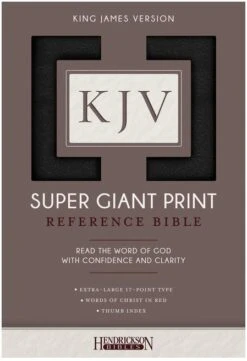 KJV Super Giant Print Bible Black