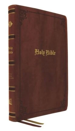 KJV Large Print Center-Column Reference Bible – Brown