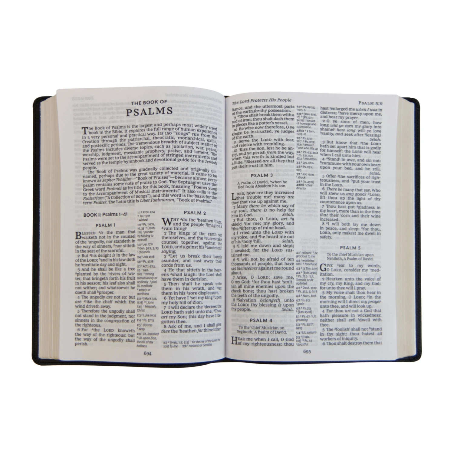 KJV Large Print Center-Column Reference Bible Thumb Indexed – Black 5 KJV Large Print Center-Column Reference Bible Thumb Indexed – Black - Image 3