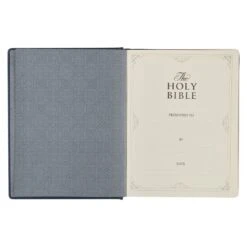 KJV Study Bible, Navy Blue Floral Faux Leather – Note-taking Bible -Books Shop 206 1009 3