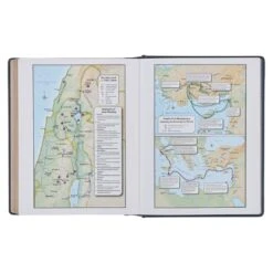 KJV Study Bible, Navy Blue Floral Faux Leather – Note-taking Bible -Books Shop 206 1009 4 1