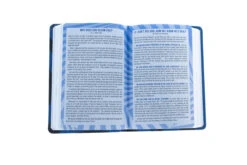 KJV Compact Ultrathin Bible For Teens, Blue Vortex LeatherTouch -Books Shop 206 1053 4