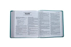 NASB 1995 XL Bible, Comfort Print–Soft Leather-look, Teal -Books Shop 208 0058 4