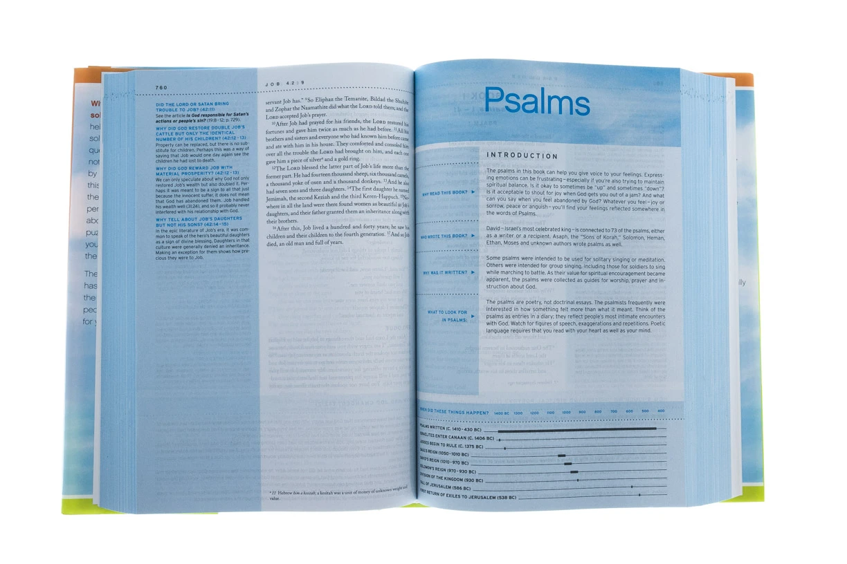 NIV Quest Study Bible Hardcover -Blue Sky & Cloud 4 NIV Quest Study Bible Hardcover -Blue Sky & Cloud - Image 2