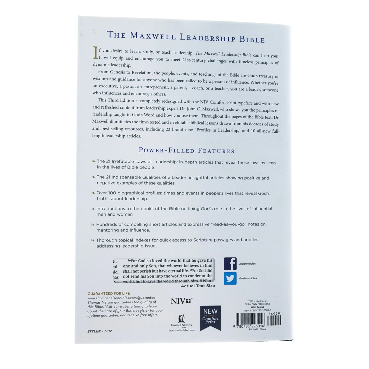 NIV, Maxwell Leadership Bible, Hardcover, Comfort Print 6 NIV, Maxwell Leadership Bible, Hardcover, Comfort Print - Image 4