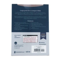 NIV Larger Print Compact Leathersoft Pink Bible -Books Shop 210 0611 5 1