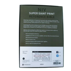 NIV Super Giant Print Reference Bible, Leathersoft, Pink -Books Shop 210 0615 5