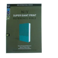 NIV Super Giant Print Reference Bible, Leathersoft, Teal -Books Shop 210 0616 5