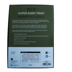 NIV Super Giant Print Reference Bible, Leathersoft, Teal -Books Shop 210 0616 9