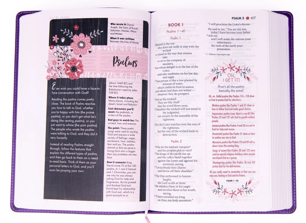 NIV Ultimate Bible For Girls, Faithgirlz Edition, Purple 4 NIV Ultimate Bible For Girls, Faithgirlz Edition, Purple - Image 2