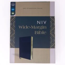 NIV Wide Margin Bible, Leathersoft, Navy -Books Shop 210 0624 3 1