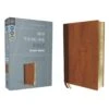 NIV , Thinline Bible, Giant Print, Leathersoft, Brown, Red Letter, Comfort Print -Books Shop 210 0631 0