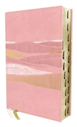 NIV Thinline Bible Leathersoft – Pink Thumb Indexed