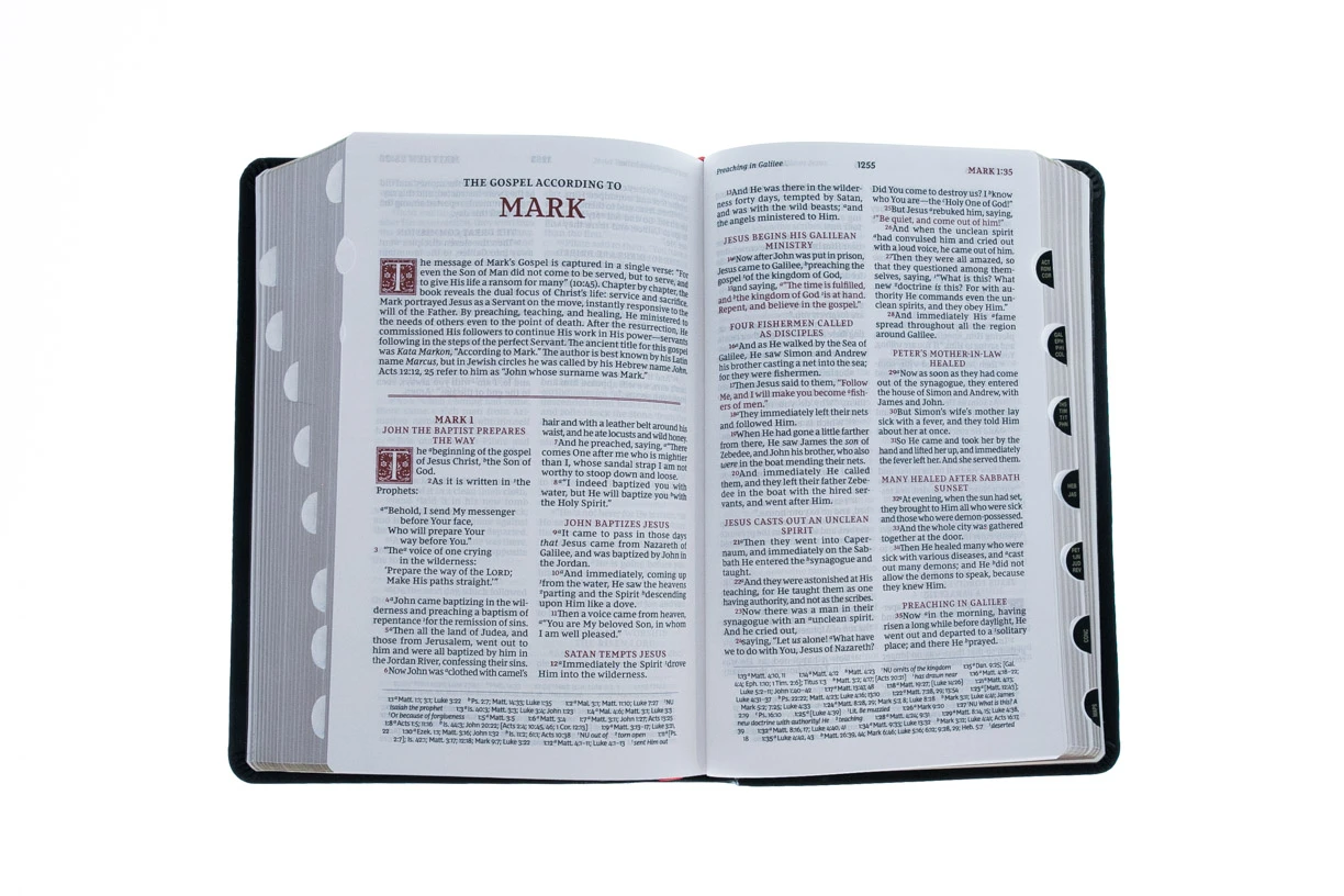 NKJV Personal Size Reference Bible – Black – Sovereign Collection 4 NKJV Personal Size Reference Bible – Black – Sovereign Collection - Image 2
