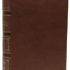 NKJV Single-Column Wide-Margin Reference Bible Brown Leathersoft -Books Shop 211 0233 0