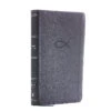 NKJV Thinline Leathersoft Youth Edition (Grey W/ Fish) -Books Shop 211 0237 0