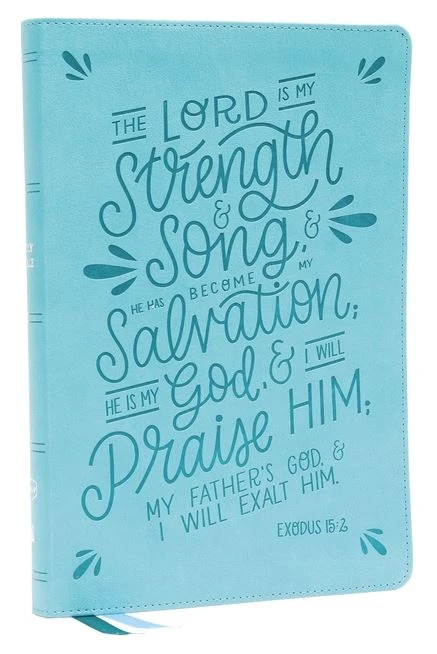 NKJV Thinline Bible, Verse Art Cover Collection, Leathersoft, Teal 3 NKJV Thinline Bible, Verse Art Cover Collection, Leathersoft, Teal