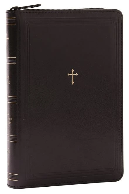 NKJV Compact Paragraph-Style Bible Black Leathersoft With Zipper 3 NKJV Compact Paragraph-Style Bible Black Leathersoft With Zipper