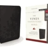 NKJV Vines Expository Bible Leathersoft, Black, Comfort Print -Books Shop 211 0394 0