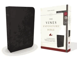 NKJV Vines Expository Bible Leathersoft, Black, Comfort Print 3 NKJV Vines Expository Bible Leathersoft, Black, Comfort Print