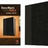 NLT Every Man’s Bible -Large Print Imitation Leather, Black/Onyx -Books Shop 212 0033 0