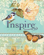 NLT2 Inspire Bible-Silky Vintage Blue/Cream Leatherlike