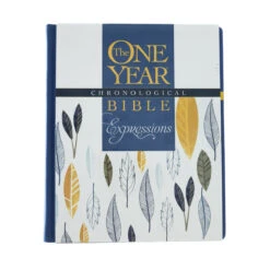 NLT2 One Year Chronological Bible Creative Expressions -Deluxe Blue Hardcover -Books Shop 212 0148 1