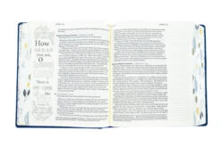 NLT2 One Year Chronological Bible Creative Expressions -Deluxe Blue Hardcover -Books Shop 212 0148 3