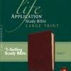 NLT Life Application Study Bible Large Print Brown Imitation Leather -Books Shop 212 0186 0 1