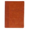 NLT Saddle Tan Faux Leather Spiritual Growth Bible -Books Shop 212 0206 0