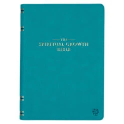 NLT Teal Faux Leather Spiritual Growth Bible