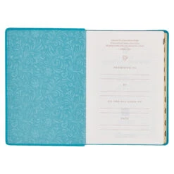 NLT Teal Faux Leather Spiritual Growth Bible -Books Shop 212 0208 3