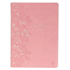 NLT Pink Faux Leather Spiritual Growth Bible